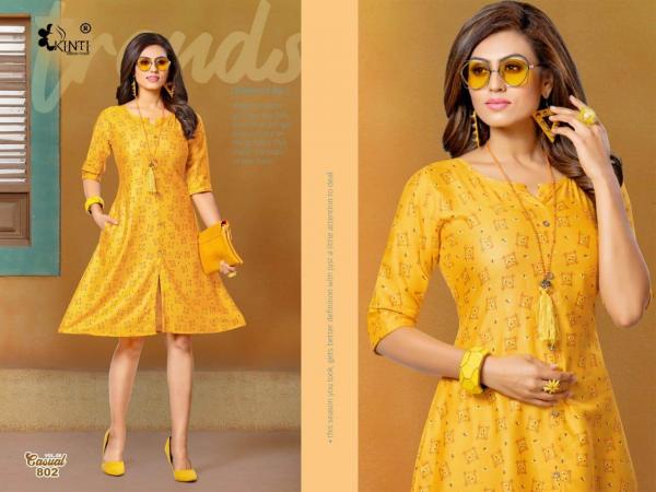 Kinti Casual Rayon Daily Wear Kurti Catalogue